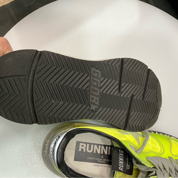 Rare Golden Goose Lime Green Dad Star Sneakers Size 38 - Picture 6 of 10